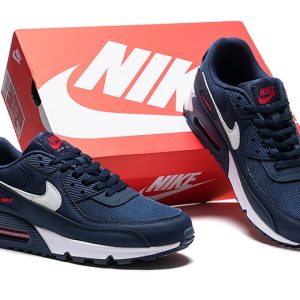 Air Max 90 Midnight Marine University Rouge Blanc