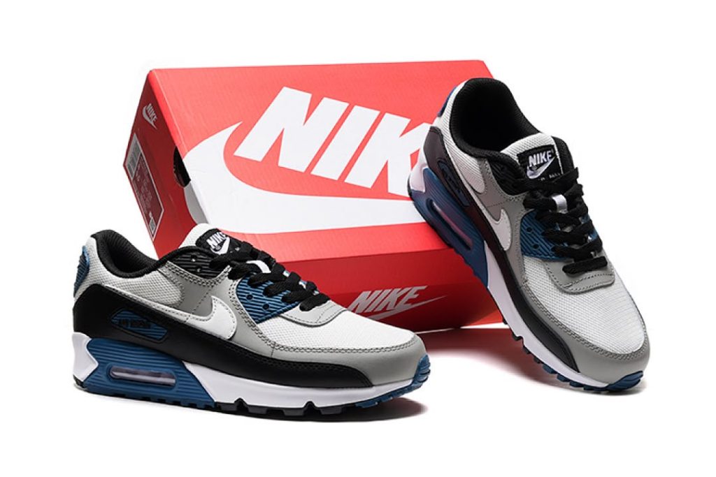Air Max 90 Light Smoke Grey Industrial Blue