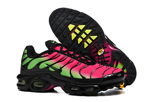 Air Max Plus TN Noir / Rose / Vert Volt