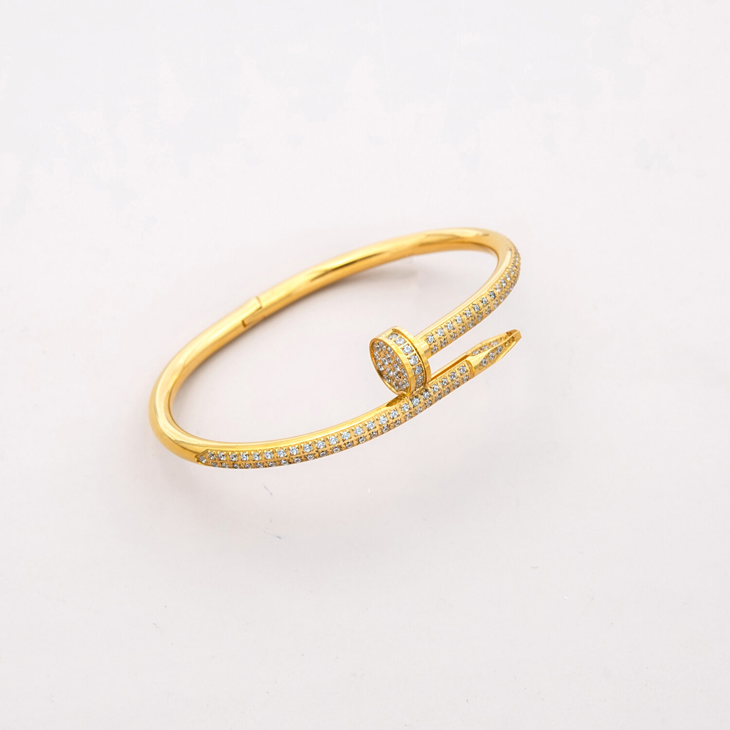 Bracelet Juste un Clou serti pavé