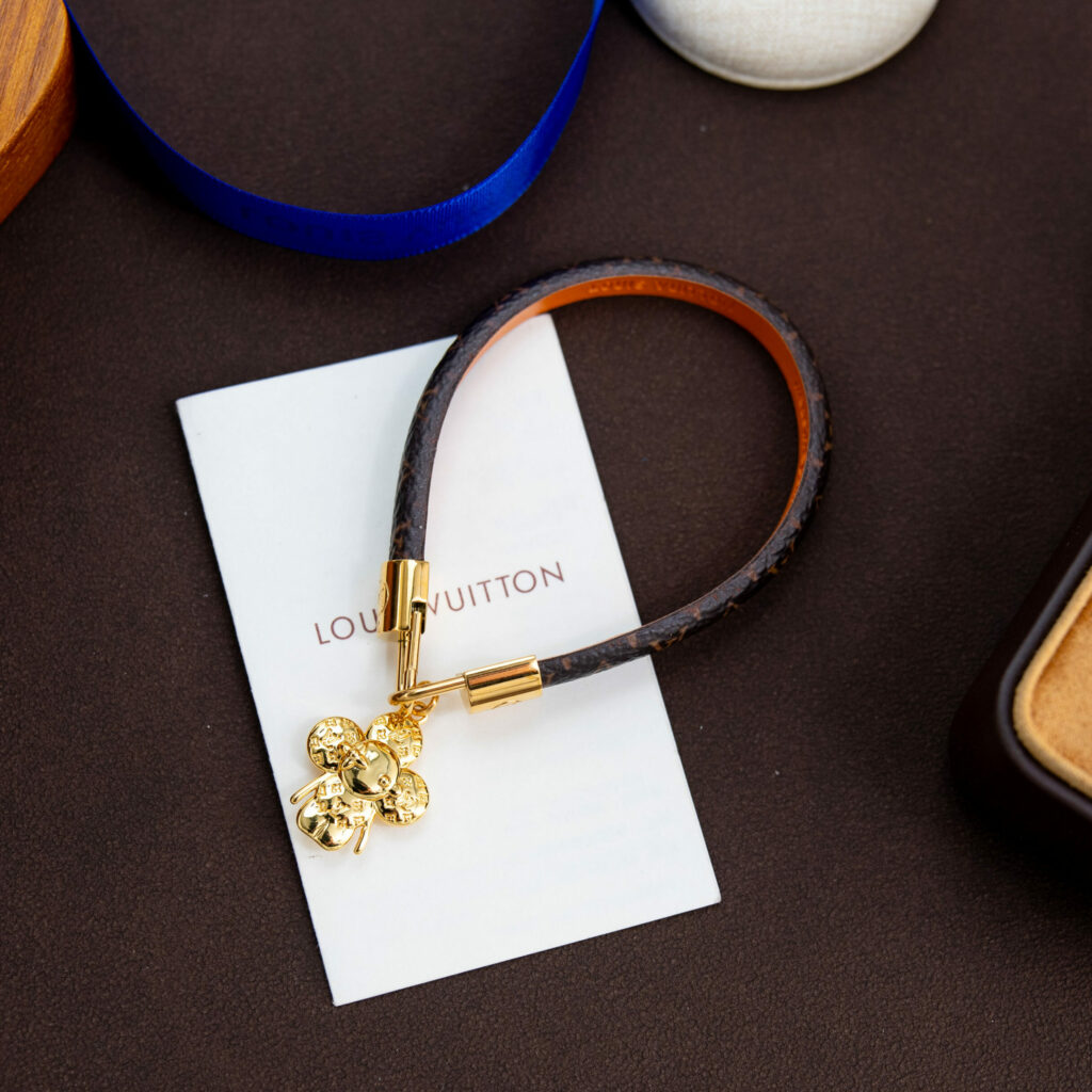 Bracelet Keep It en toile Monogram avec charm fleur